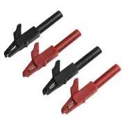 Reliable 4PC Insulated For Alligator Clips Perfect for Electrical Connections