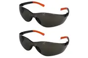 2x Safetyware Safety Glasses Anti Fog UV Tinted Dark Goggles Eye Protection Sunglasses Bulk Protective Eyewear