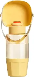 Pet Water Bottle with Food Container | Feeding Container Travel Drinking Cup Pet Dispenser | Leakproof Water Bowl, Lightweight Dog Stuff Accessories for Cats, Dogs