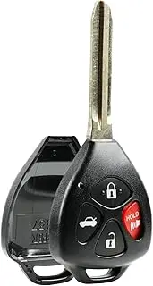 Key Fob Shell fits 2008-2014 Toyota Avalon Camry Corolla Venza Keyless Entry Remote Case & Pad (HYQ12BBY, GQ4-29T)