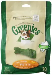 Original Canine Dental Chews - Petite Size - Mega TREAT-PAK Package (532mL) - 30 Count