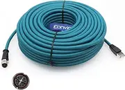 Eonvic M12 X Code 8 Pin Female to RJ45 Cat-7e High Flex Ethernet Cable for Cognex Industrial Camera (30M)
