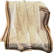 [Generic] Womens Large Scarf Long Satin Scarf Fashion Scarf Lightweight Wraps