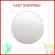 DARENYI 8 inch Glass Round Mirror, Frameless Wall Mounted Mirror Self Adhesive C