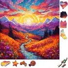 Wooden Jigsaw Puzzle 300 Pieces | Colorful Montessori Puzzle | Unique Puzzle