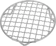 SECFOU Stainless Steel Round Cooking Rack Wire Rack Circular for Baking Grill Fryer Rack for Food Versatile Cooking Tool