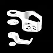 2Pcs Computer Drink Holder and Headphone Holder,Computer Desk Accessories Mic Stand Cup Holder Office Desk Gaming Headset Stand,360° Rotatable Gaming Drink Holder,Gaming Table Accessories (White)