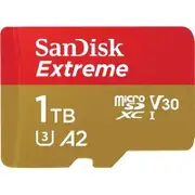SanDisk EXTREME MICROSDXC SQXAV 1TB V30 U3 C10 - SDSQXAV-1T00-GN6MA