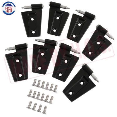 16PCS Inside & Outside Steel Door Hinge Kit For 2007-2018 Jeep Wrangler JK 3.6L
