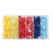 120Pack Quick Splice T-Tap Wire Terminals Spade Connectors Set Self-Stripping C