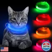 BSEEN Light Up Dog Collar, Rechargeable LED Dog Collar Reflective Glowing Pet