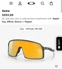 Oakley Sunglasses Sutro Matte Carbon w/Prizm 24K OO9406-4794. Brand New ✅