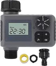 Sprinkler Timer, 1 Zone Programmable Water Timer, Outdoor Garden Soaker Hose Faucet Timers, Digital Irrigation with Rain Delay/Manual/Automatic Watering Systems for Yard,