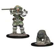 Wardlings Girl Druid & Stone Creature Pre-Painted Miniature 8y+