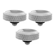 Camera Shutter Button 3pcs Shutter Release Button Carved, Silver