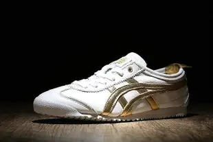 asics onitsuka tiger 鬼塚虎 mexico 66 白 金 皮革 經典 復古鞋 休閒鞋 男女鞋