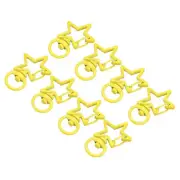 Swivel Clasps Snap Hook, Star Shape Lobster Claw Clasp for DIY Yellow, 8Pcs