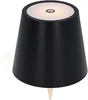 LED Wine Bottle Lamp RGB 3 Color, Stepless Dimming Touch Control Bottle Light, Rechargeable Cordless Lamp for Home Decor (Black)