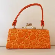 Orange Crocodile Pattern Purse Fits 18" American Girl Dolls