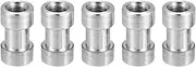 5pcs 1/4"-20 and 3/8"-16 Female Spigot Screw Threaded Adapter for Camera Flash Light Bracket Multicolor380 One Size