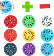 Jastown Maths Fidget Spinners, Math Facts Fidget Spinner, Funny Maths Learning Fidget Toys for Children, Montessori Number Fidget Spinner, Maths Numbers Fidget Toy (Addition and Subtraction)