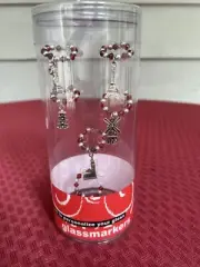 Set of 6 Famous Landmarks Themed Wine Glass Charms Pendant Drink Markers ~ NEW