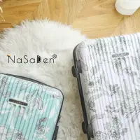 在飛比找momo購物網優惠-【NaSaDen 納莎登】淡香系1+1 聯名款拉鍊行李箱(2