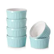 DOWAN 4 oz Ramekins - Ramekins for Creme Brulee Porcelain Ramekins Oven Safe,...