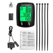 Waterproof Wired LCD Digital Cycle Bike Computer Bicycle Speedometer Odometer Ne