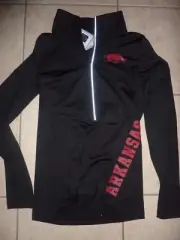 VICTORIAS SECRET PINK ARKANSAS "RAZORBACK" PIGGY TRACK JACKET NWT