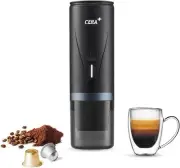 CERA+ Portable Espresso Maker,Self-Heating Electric Mini Coffee Machine,20 Ba...