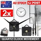 2pcs Silent Quartz Movement Wall Clocks Motor Mechanism Long Spindle Repair Part