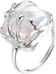 [HONMEET] Elegant Open Wraparound Ring for Women Eye Catching Design Lightweight with Artificial Gemstones for Index Finger Modern and Stylish Finger Jewelry