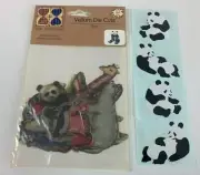 Scrapbooking Crafting Panda Bear Stickers & Zoo Animals Vellum Die Cuts Vintage