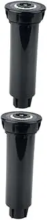 SUPVOX 2pcs Automatic Retractable Water Sprinkler Durable Irrigation System for Lawn and Garden Twin Spray Nozzle for Uniform Easy Installation for Plant Beds and Yards
