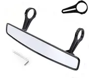 Vsenkes ATV Rear View Mirror, UTV Race Rearview Mirror Rear View Mirror Accessory Roll Bar Mount for Garage Forest Trails, Style B