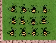 Bee Die Cuts, 1-1/2" x 1-1/2' - 12 pcs. Or 3"x3" - 6 pcs. HAND-LAYERED, Honey