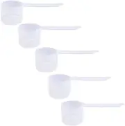 60 ML Clear Plastic Measuring Spoon 5 Count measure micro scoop plastic 60000mg