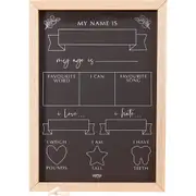 Ginger Ray Botanical Baby Milestone Chalkboard