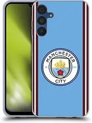 Head Case Designs Officially Licensed Manchester City Man City FC Home 2022/23 Badge Kit Gel Case [Military Grade Protection] Compatible with Samsung Galaxy A15