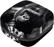 Period Bag,Sanitary Napkin Storage Bag,Angry Animal Gorilla,Tampon Holder for Purse