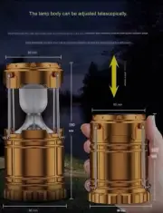 LED SOLAR LAMP rechargeable camping lantern
