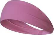 Sweat Headbands for Women, Elastic Sports Headband Men Headband, Comfortable Athletic Headband Sweat Wicking Headband for Running Cycling Fitness Training