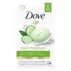 Dove Beauty Bar Cool Moisture - 6 x 3.75 oz - Cucumber and Green Tea - 6 count