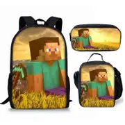 Minecraft school bag primary school student backpack children's school bag large capacity anime cartoon backpack 10-NMAOV