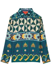 LA Double J Boy Printed Silk-twill Shirt - Multicoloured - S (UK8-10 / S) S (UK8-10 / S)