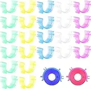 Sewing Clips Colorful Sewing Bobbin Clips Bobbin Holder Thread Clips Holder Tool Small Clamps Sewing Machine Tools for Thread Spool Organizing Accessory 100Pcs