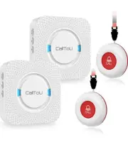 CallToU Wireless Caregiver Pager Call Elderly Disabled Life Alert 2 Buttons