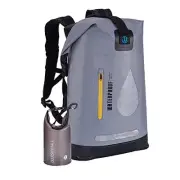 20L Waterproof Dry Backpack, Outdoor Travel Roll Top Closure Water 20 L Grey