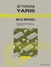 2012 Toyota Yaris Wiring Diagrams Schematics Layout Factory OEM